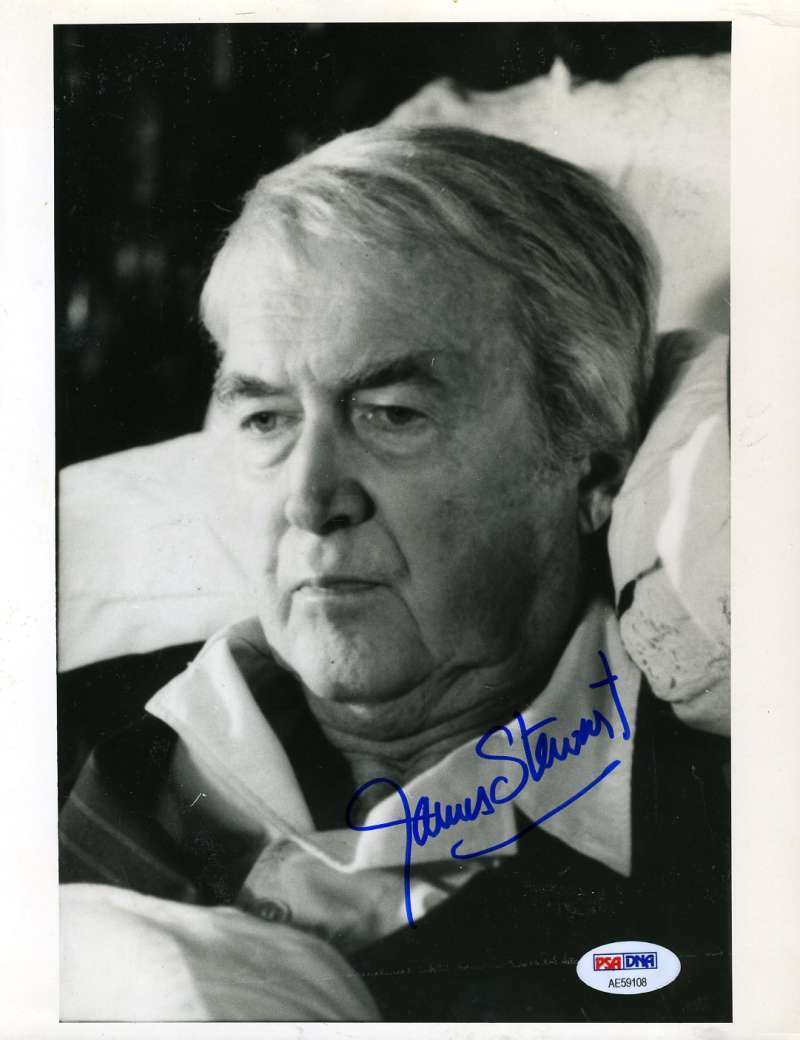 Jimmy James Stewart Psa Dna Coa Autograph 8x10 Photo Poster painting Hand Signed