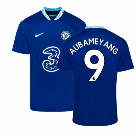 Chelsea Pierre-Emerick Aubameyang 9 Home Trikot 2022-2023