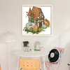Autumn Cottage-14CT Stamped Cross Stitch 30*29cm/11.81*11.42in tapestrymarket
