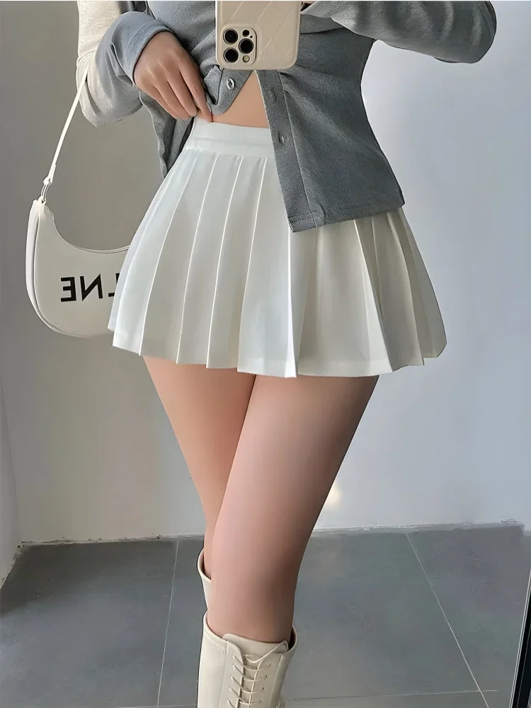 Brownm Tennis Mini Skirt