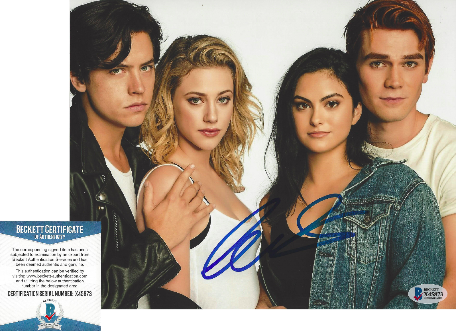 CAMILA MENDES SIGNED 'RIVERDALE' 8x10 SHOW Photo Poster painting 3 ACTRESS BECKETT COA BAS