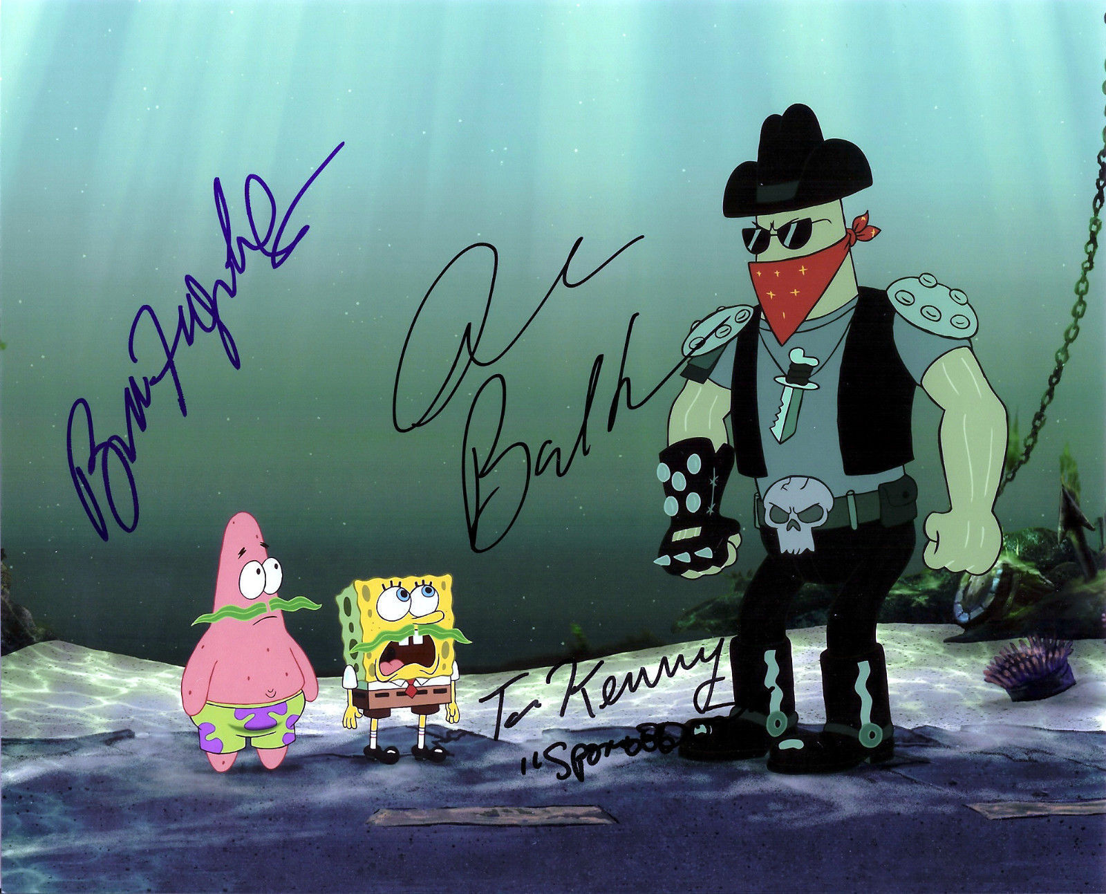 SPONGEBOB SQUAREPANTS CAST AUTOGRAPH SIGNED PP Photo Poster painting POSTER