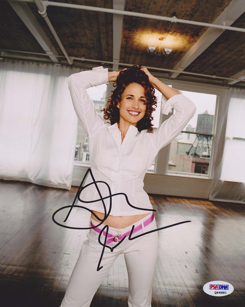 Andie MacDowell SIGNED 8x10 Photo Poster painting Sex Lies Videotape HOT PSA/DNA AUTOGRAPHED