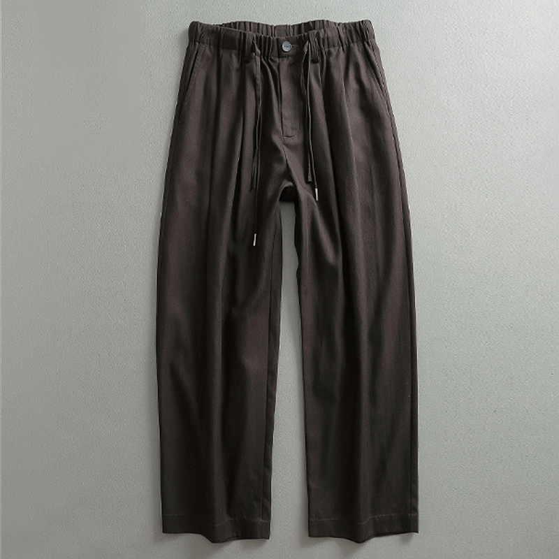 Men's Casual Drape Lace-up Wide Leg Casual Pants