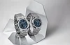 Silver 904L Steel Night Blue - Automatic Watch - 39mm