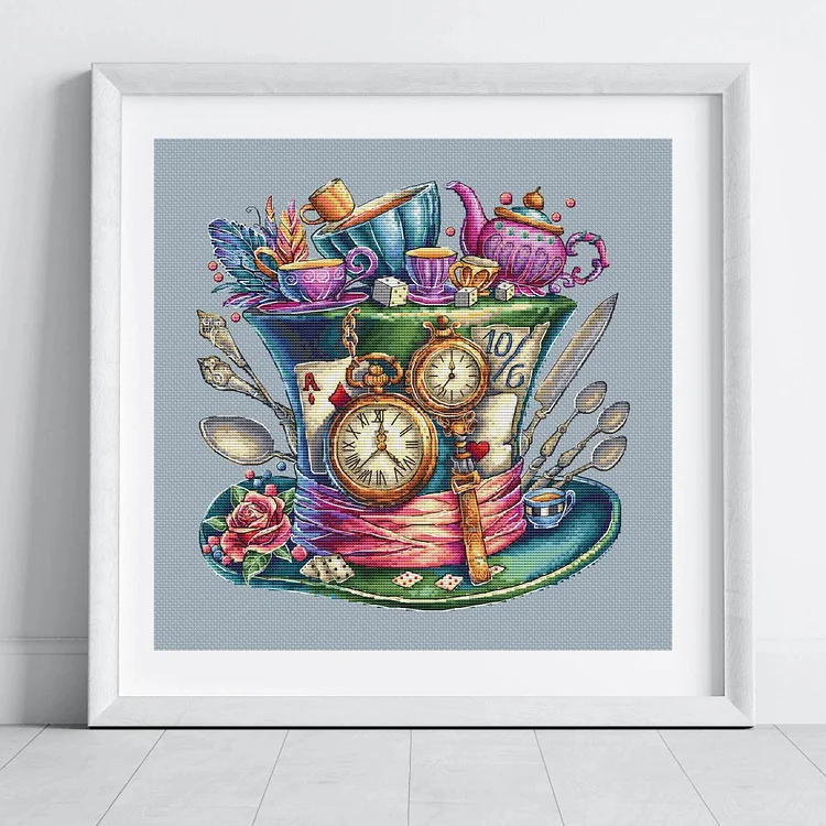 Creative hat cross stitch pattern Templates With Instructions