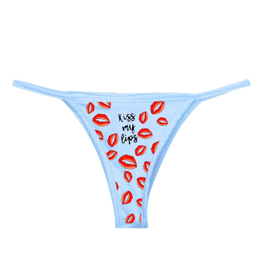 Funny Printing Womens Panties Sexy Lingerie Ladies Low Waist Underwear Seamless Thongs Briefs Female Intimates Underwear Hot