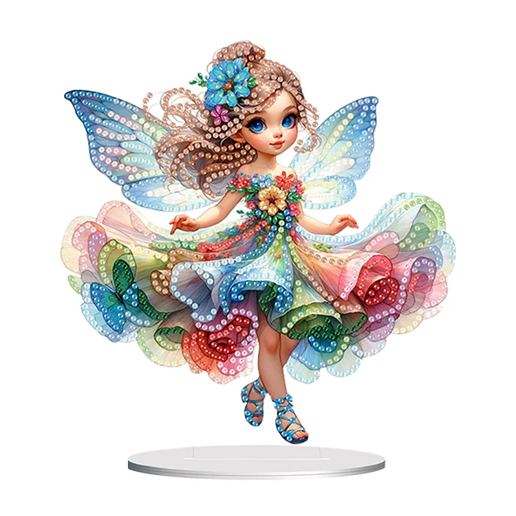 Acrylic Fairy Girl Desktop Diamond Art Kits Diamond Painting Tabletop Decoration