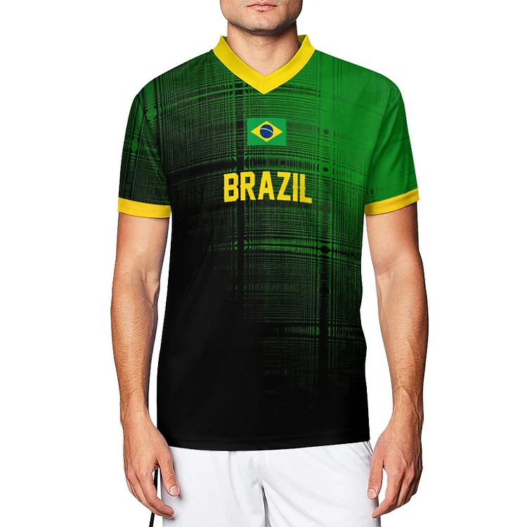 Football Clothes Brazil Flag  customized, personalized, gift