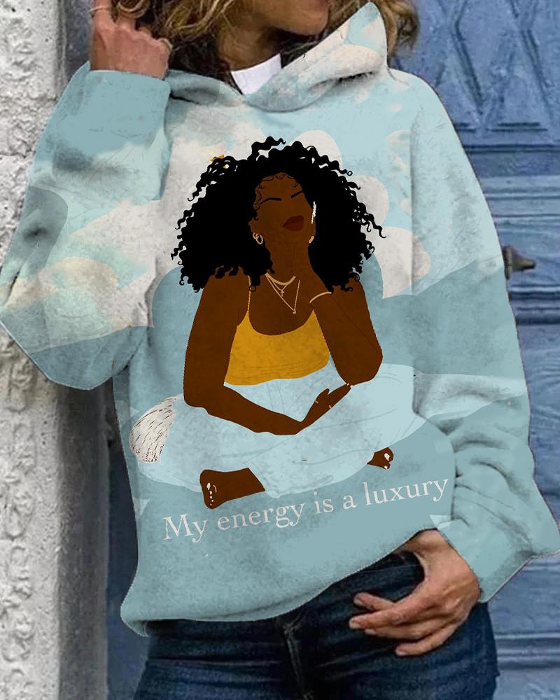 Brown Women My Energy Is Luxury Unisex Hoodie