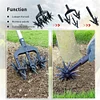 2 in 1 Garden Aerator Garden Soil Scarifier Rotary Tiller Rotary Cultivator Tool