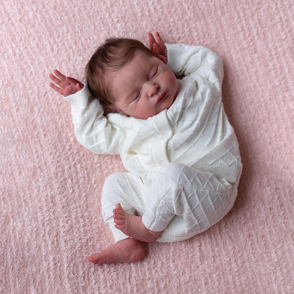 [New]20" Realistic Reborn Baby Doll Sleeping Girl Named Sophia Newborn Painted Hair Baby Doll -Creativegiftss® - [product_tag] RSAJ-Creativegiftss®