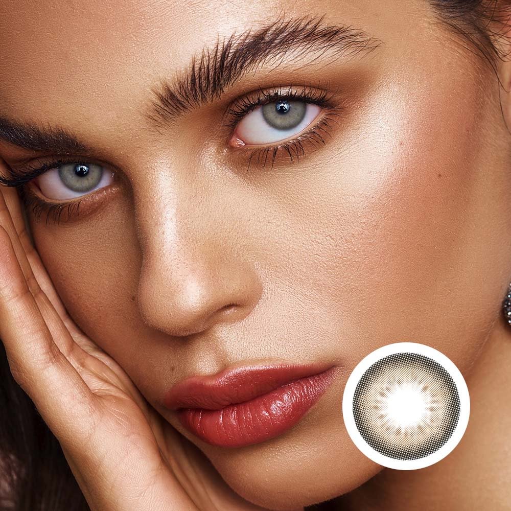 NEBULALENS Deer Maru-Pomelo Brown Yearly Prescription Colored Contact Lenses NEBULALENS