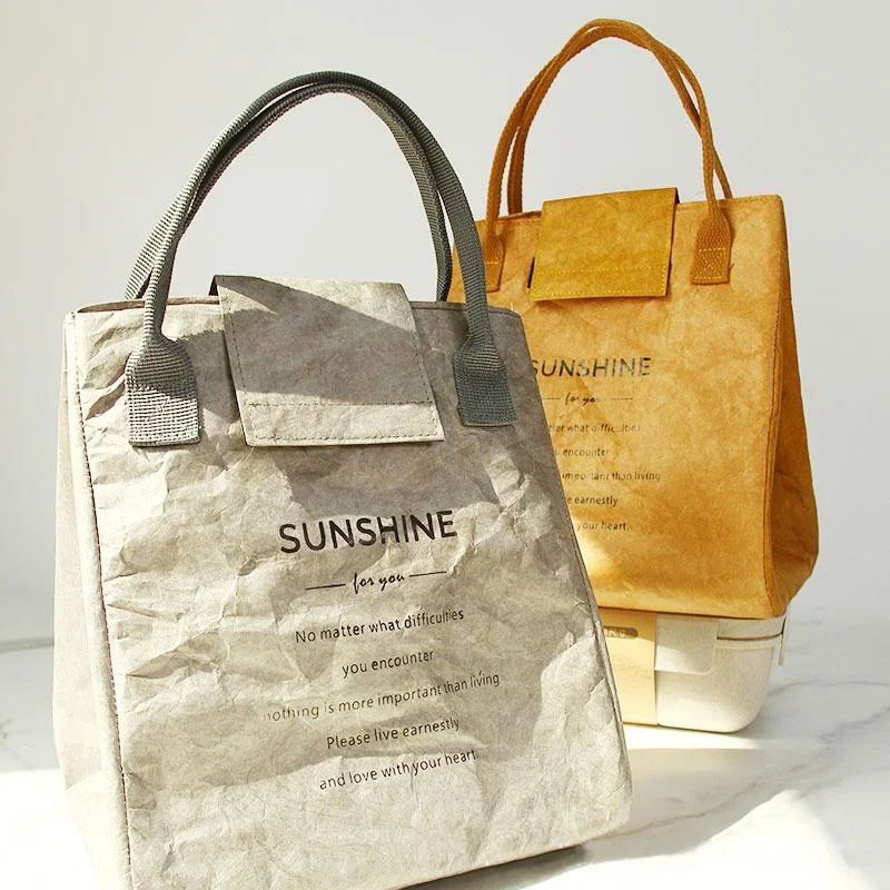 Retro Washed Kraft Paper DuPont Paper Waterproof Small Bag Shopping Bag