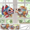 2pcs DIY Fish Special Shape Diamond Painting Hanging Pendants