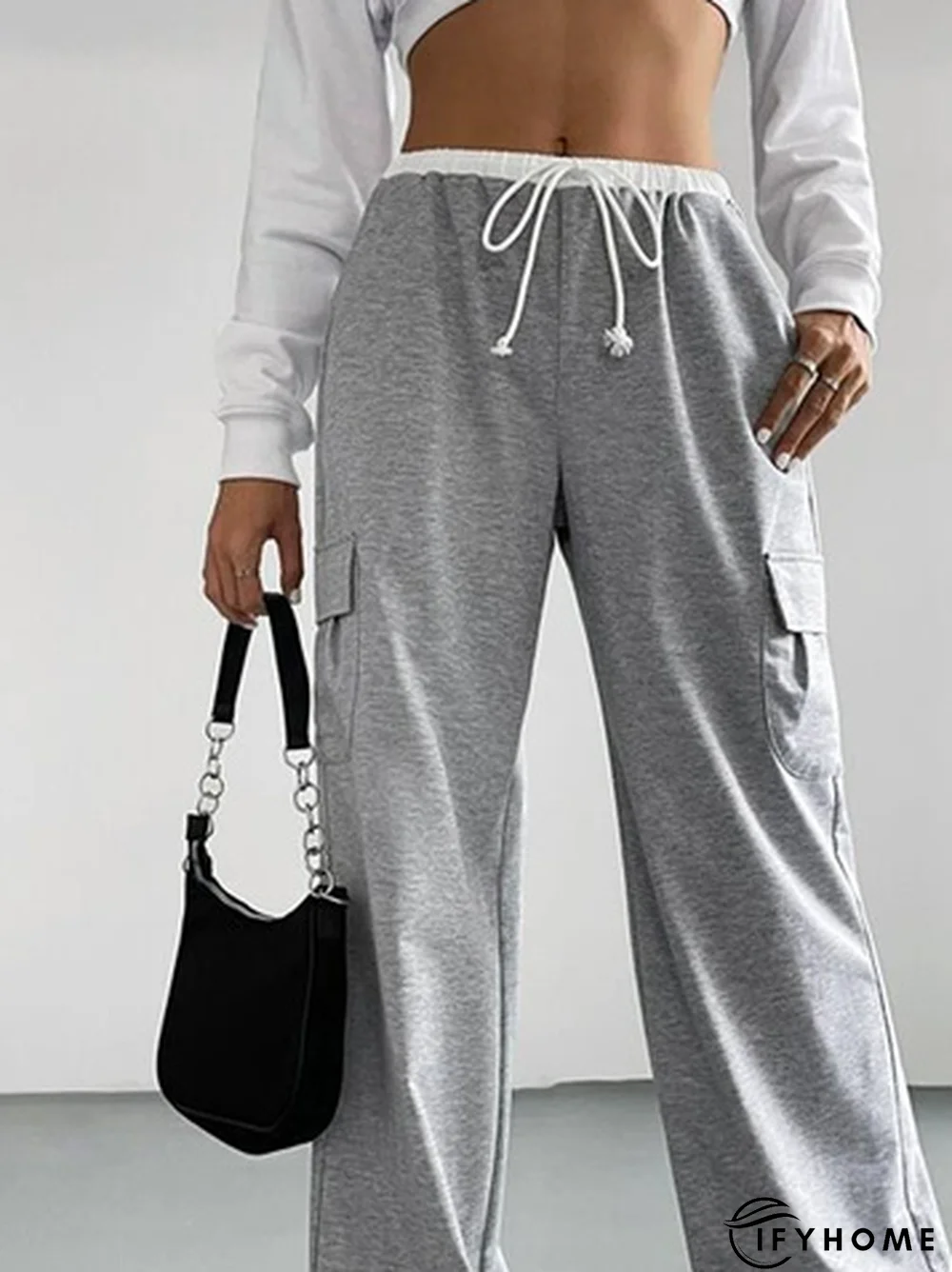 Casual Plain Loose Sweatpants | IFYHOME