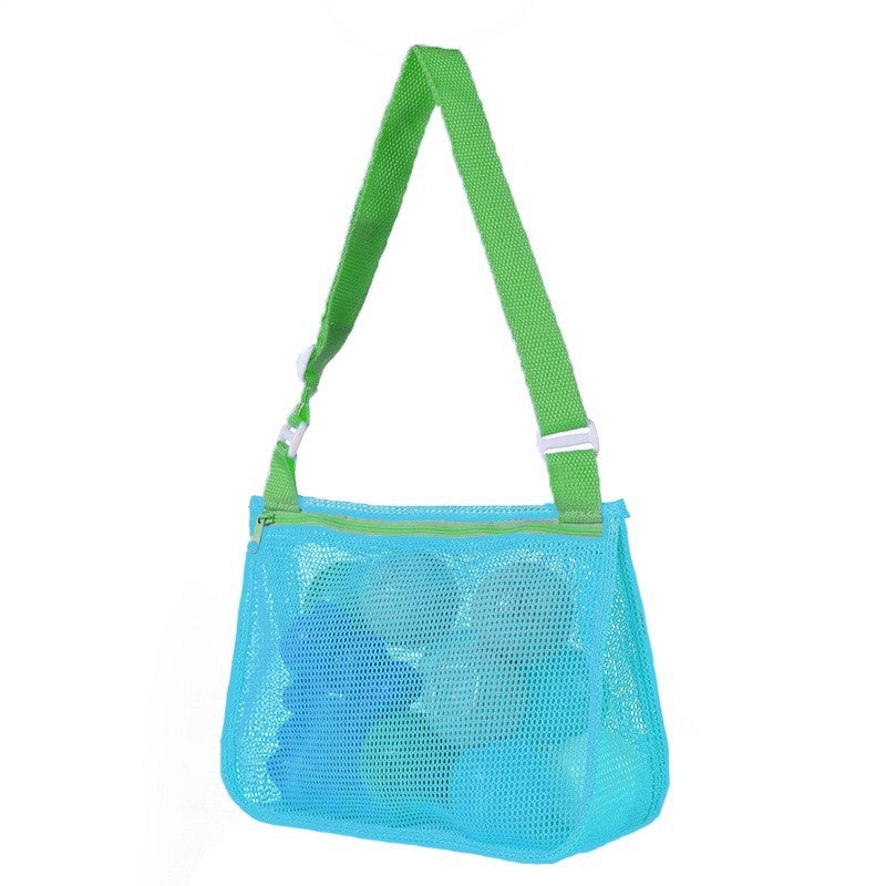 New Color Matching Children’s Toy Bag Shell Storage Bag Travel Beach Bag Hollow Transparent Beach Bag