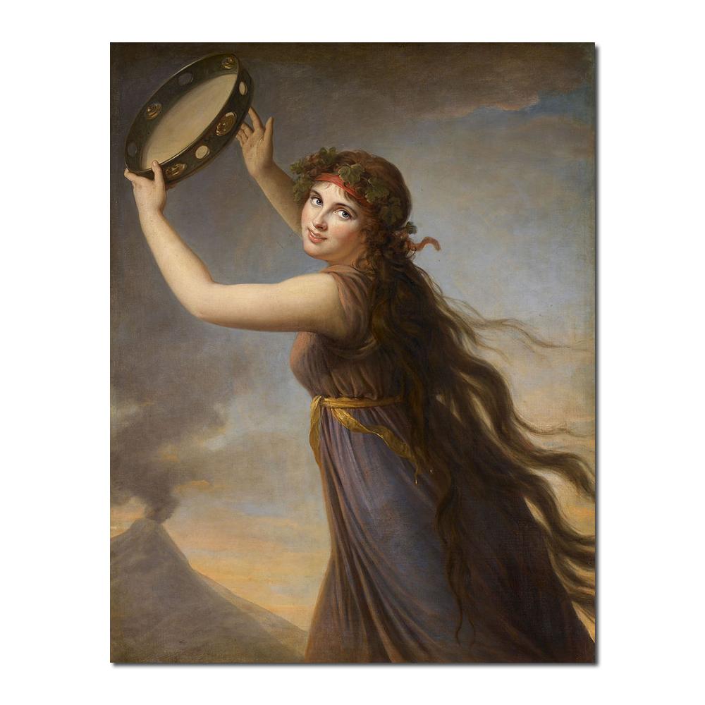 Emma Lady Hamilton by Elisabeth Vigee Lebrun Canvas art Painting High quality Hand painted