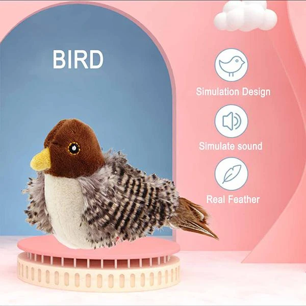 cat toy bird that chirps