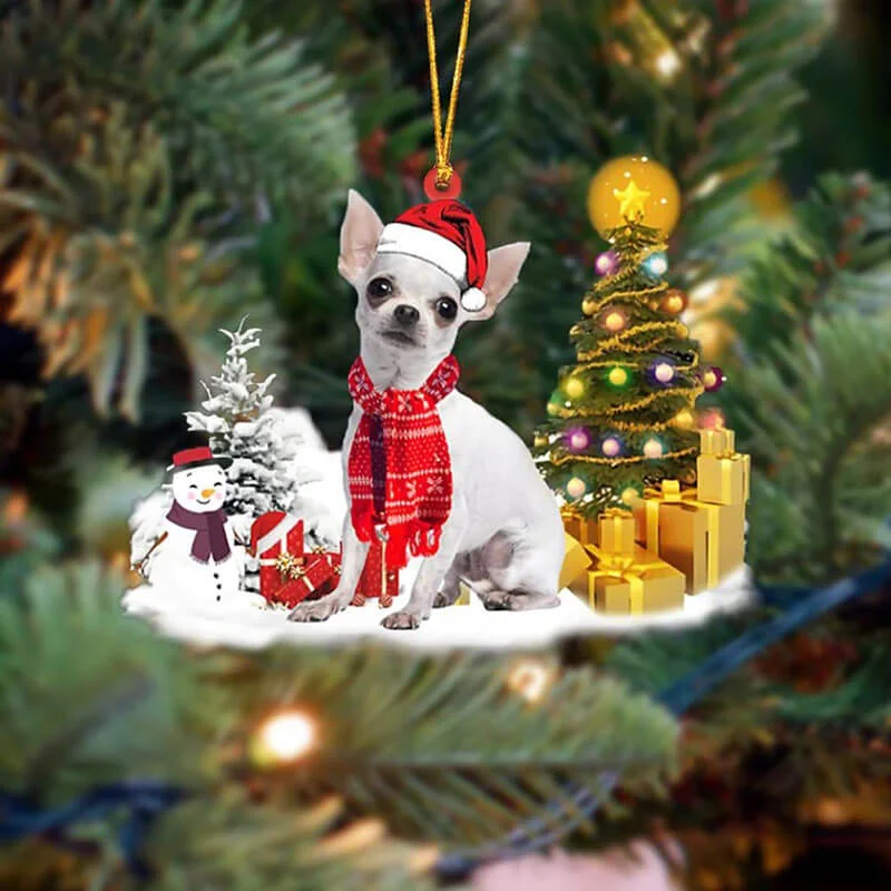 VigorDaily Chihuahua Christmas Ornament SM016