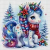 Christmas Unicorn-14CT Counted Cross Stitch 40*40cm/15.75*15.75in
