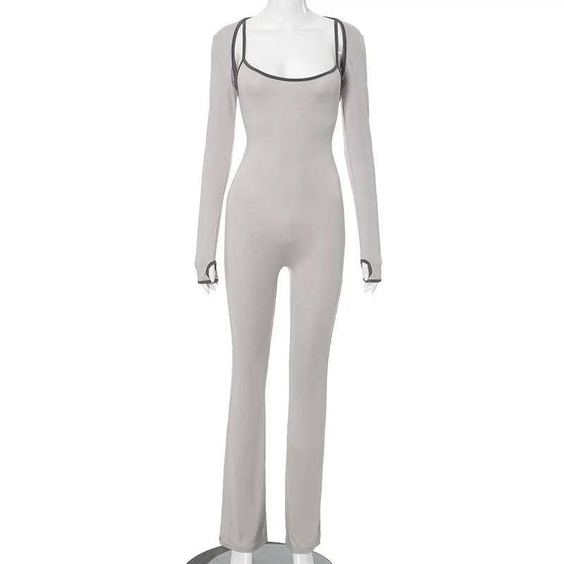 Uveng Uveng Hot Female Clothing Explosion Side Collar Sleeveless Tight Body Jumpsuit Trousers Woman