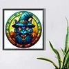(50*50cm)Stained Glass Halloween - Full Round Drill Diamond Painting