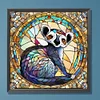 Diamond Painting-DIY Full Round Drill Stained Glass Lemur