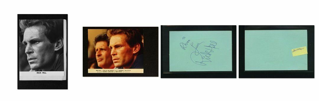 Rick Hill - Signed Autograph and Headshot Photo Poster painting set - Deathstalker