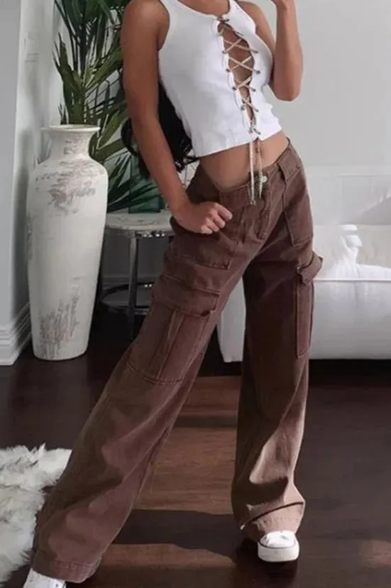 High Waist Loose Denim Jeans