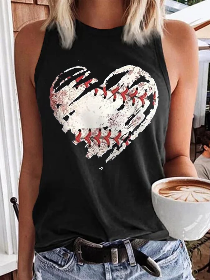 Women's Baseball Love Vest socialshop