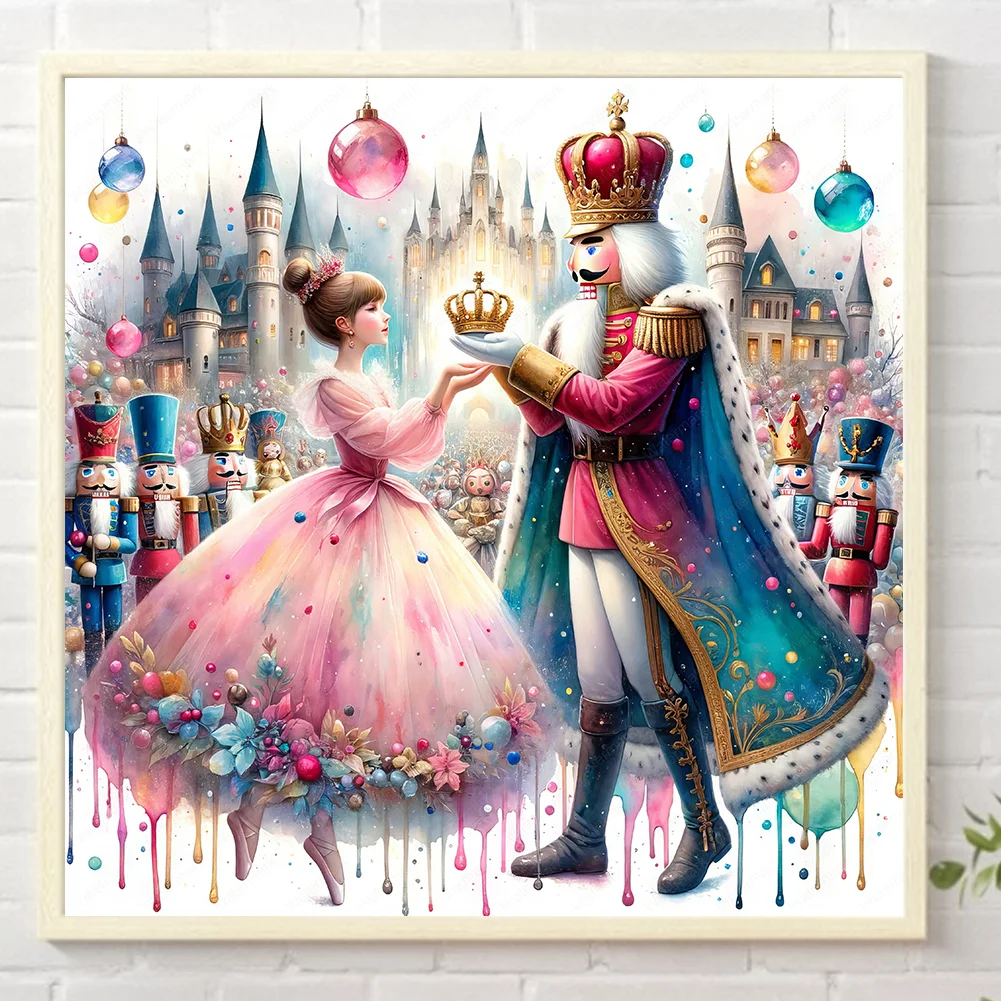 Diamond Painting - Full Square Drill - Nutcracker and Princess(Canvas|45*45cm)