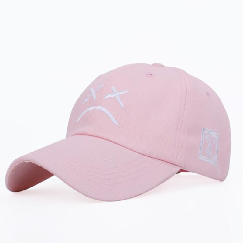Sad Face Embroidery Baseball Hat / TECHWEAR CLUB / Techwear