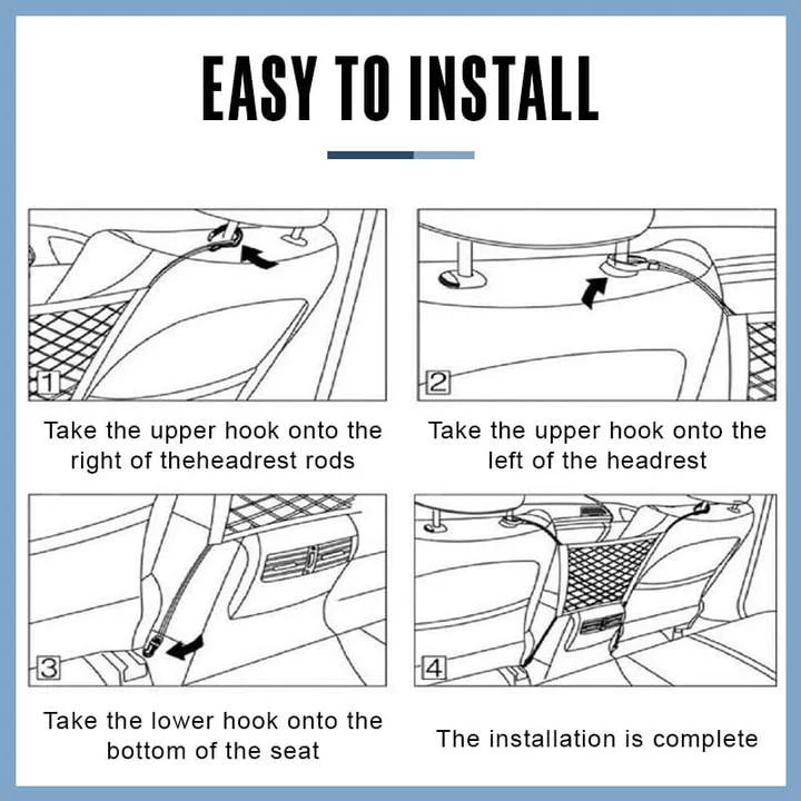 Netting Bag - (Car must-have) Universal Elastic Mesh Net trunk Bag