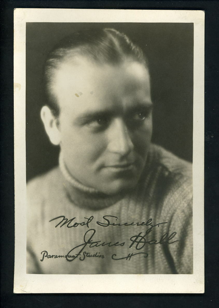 James Hall 1920's Paramount Studios Press Publicity 5x7 Photo Poster painting silent movie actor