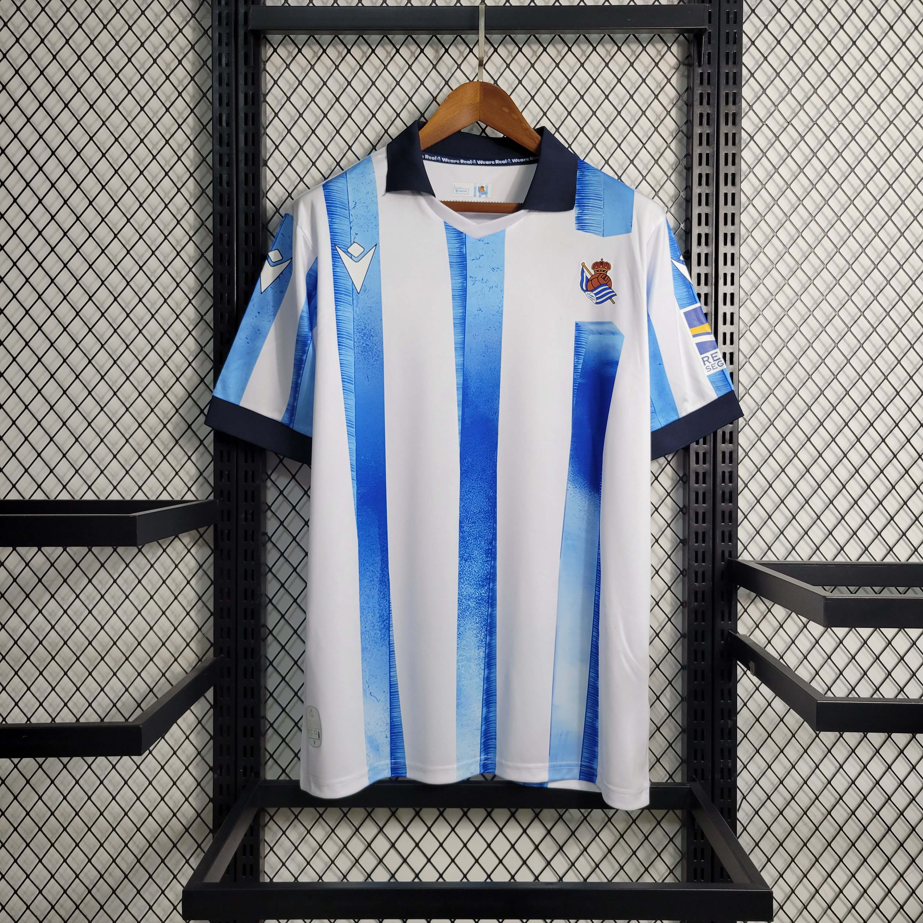 2023-2024 Real Sociedad Home Football ShirtFootball Shirt 1:1 Thai Quality