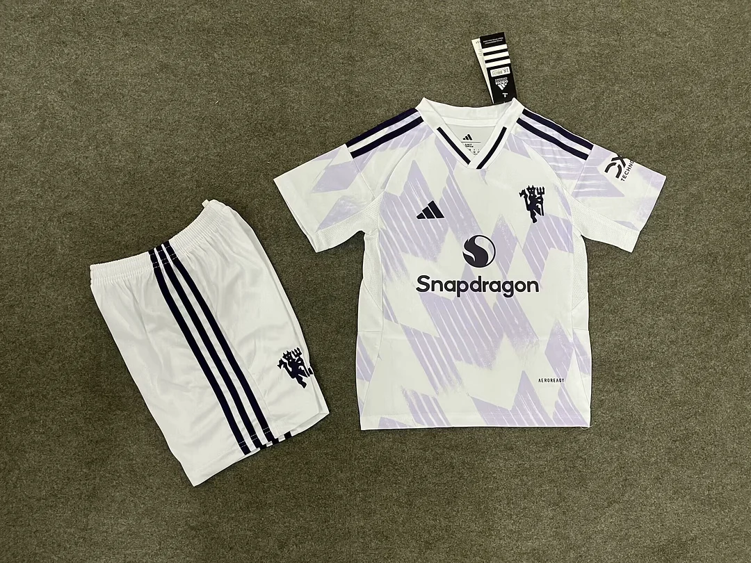 2025/26 Manchester United Away Football Shirt 1:1 Thai Quality Kids Size