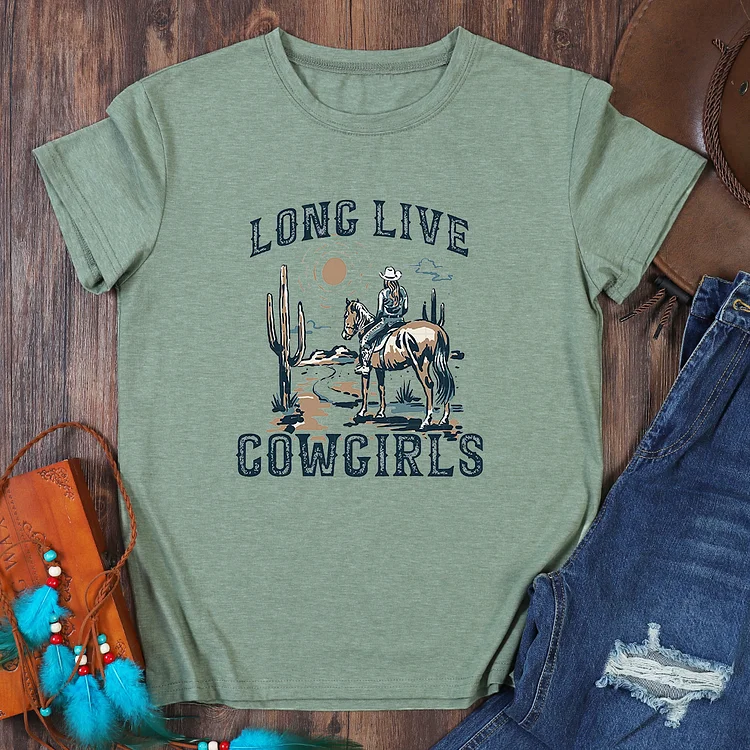 Long live cowgirls T-Shirt Tee-06759-Annaletters