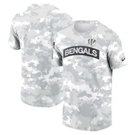 Men's Cincinnati Bengals  Arctic Camo 2024 Salute To Service Performance T-Shirt