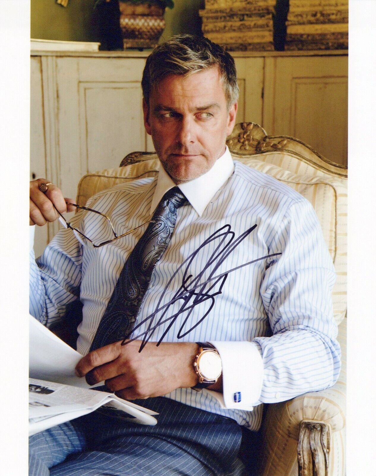 Ray Stevenson head shot autographed Photo Poster painting signed 8x10 #3