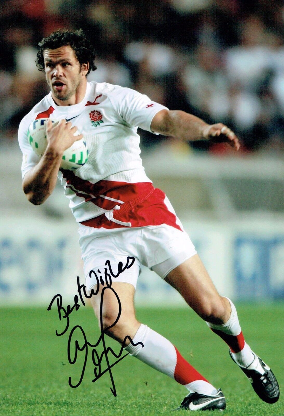 Andy FARRELL ENGLAND RUGBY Signed Autograph 12x8 Photo Poster painting AFTAL COA