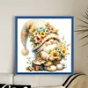 Floral Gnome Bead Embroidery Kit Pre-Printed Bead Cross stitch