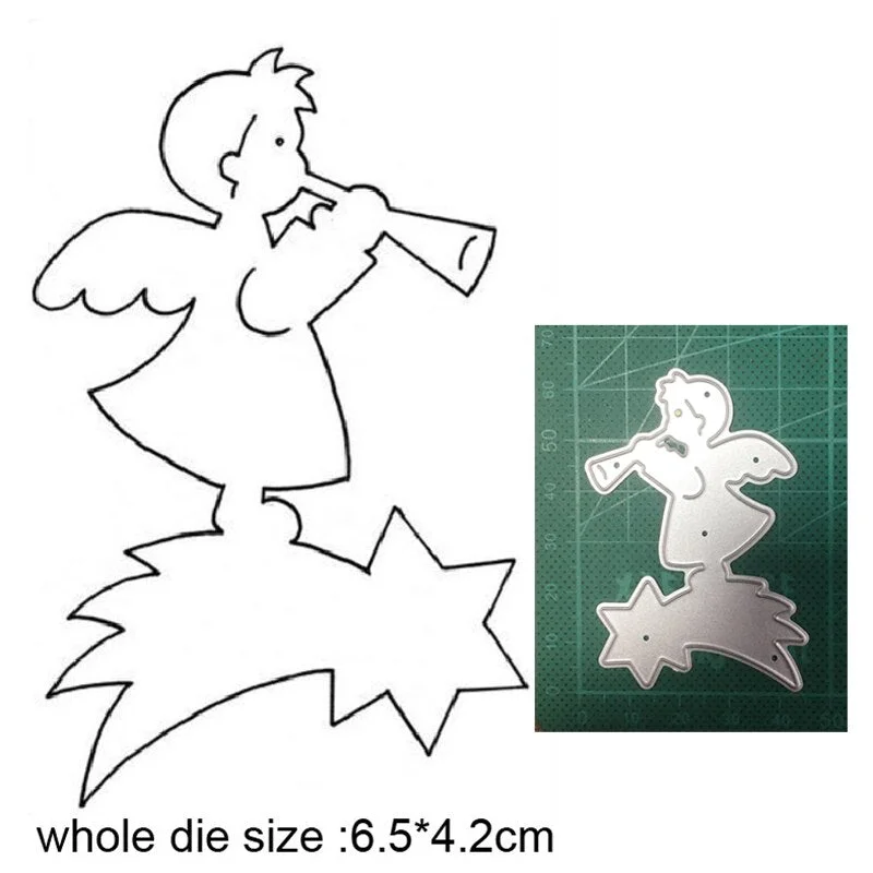 Craft Dies Metal Cutting Dies Cut Die Christmas Elves Angel Scrapbooking Dies Craft Paper Knife Mould Blade Punch Steencils Dies