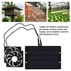 12V 10W Solar Exhaust Fan Waterproof Ventilation Fan Silent Fan (Dual Fan)
