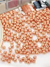 Cross Stitch Bead Embroidery Accessories 2.0mm Metallic Glass Round Beads DI Beads Suitable For 11ct Canvas Hairpin Bracelet Necklace Jewelry Accessories