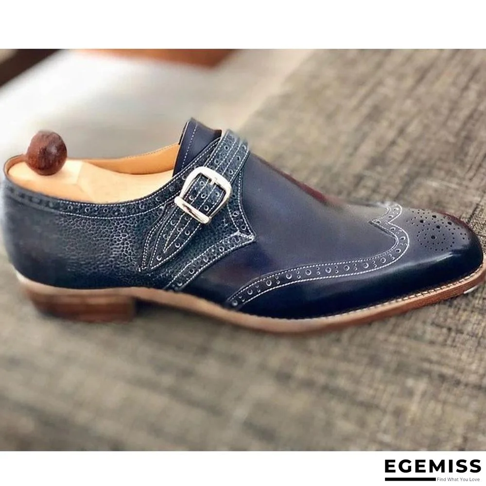 Men's Fashion Buckle Leather Brogue Shoes | EGEMISS