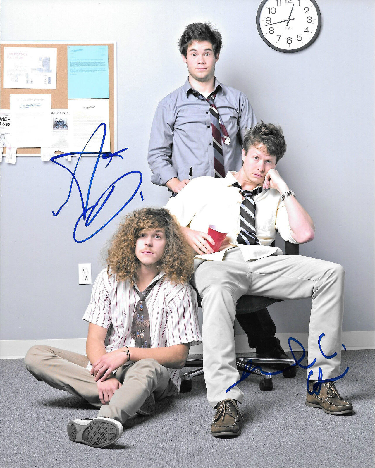 GFA Workaholics * ANDERS HOLM & ADAM DeVINE * Signed 8x10 Photo Poster painting A3 COA