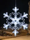 5 Pack Christmas Window Lights Decorations with Suction Cup Battery Powered LED Sucker Lamp Multifunctional Xmas Decorative Lights for Christmas Window Glass Wall Indoor Decorations