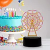 DIY Diamond Painting 7 Color Night Light Lamp Home Decoration Ornament Gift Kit(Ferris wheel)