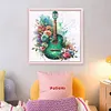 Guitar Flower-Partial 11CT Stamped Cross Stitch Bead Embroidery 36*36cm/14.17*14.17in tapestrymarket